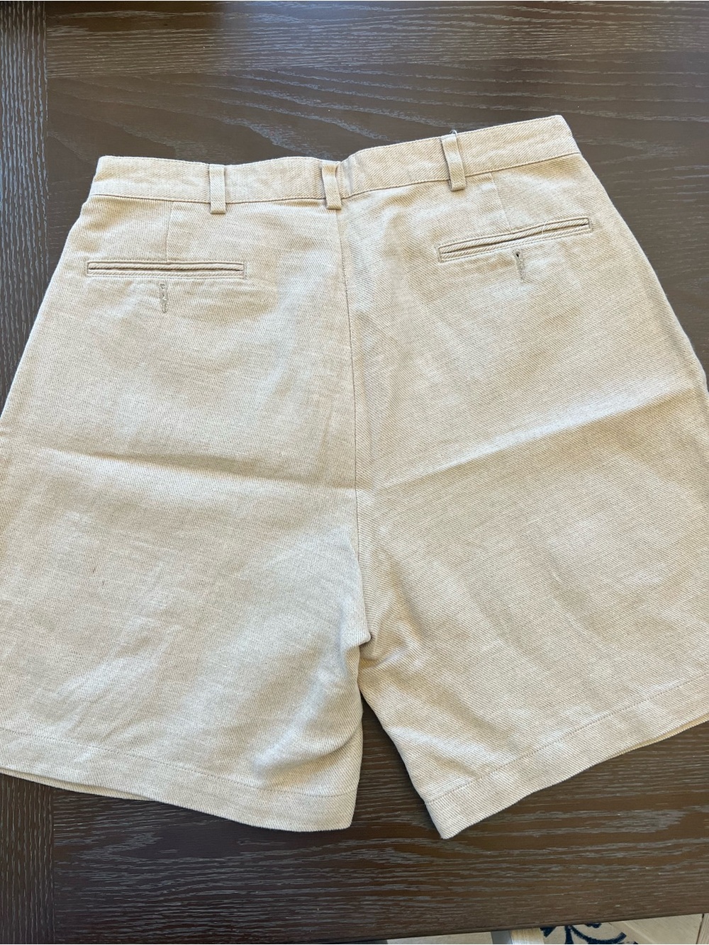 Ralph Lauren Polo Men’s Flat Front Linen-Blend Shorts — Beige - Picture 4 of 5
